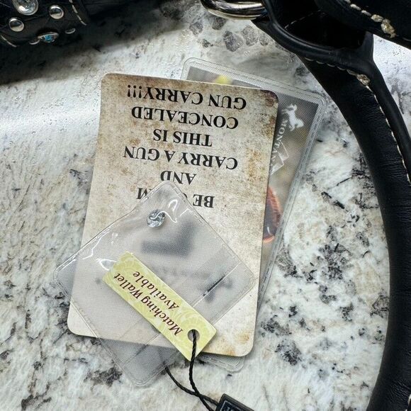 Montana West Buckle Collection Concealed Handgun Tote Includes Wallet - Picture 10 of 11